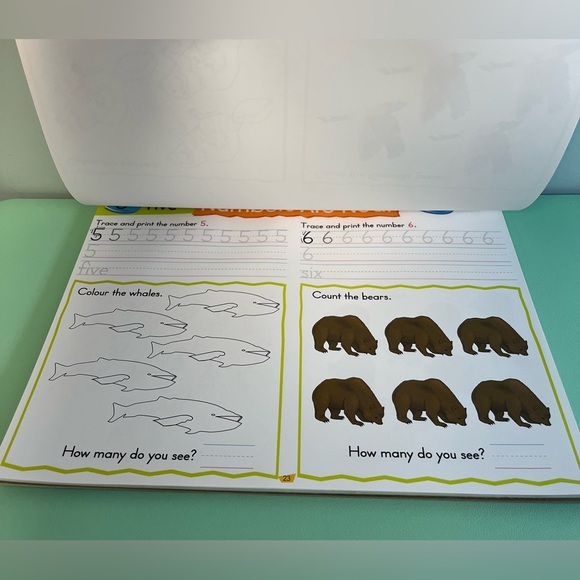 Canadian Curriculum Press Reading Math & More Workbook, Kindergarten Workbook - Picture 7 of 10